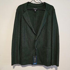 !!!NWT!!! Dark Green Kenneth Cole Knit Cardigan/Blazer/Sport Coat, Medium